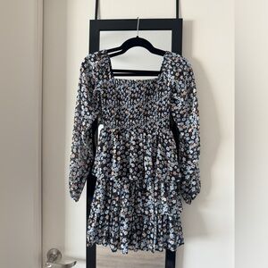 Madden girl floral tiered mini dress